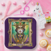 Assiettes En Carton Mardi Gras Realm Portraits - Le Roi (Fête)