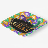 Assiettes En Carton Mardi Grass Fleur de Lis (Angulaire)