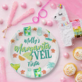 Assiettes En Carton Margarita Veil Bachelorette Party Illustré (Fête)