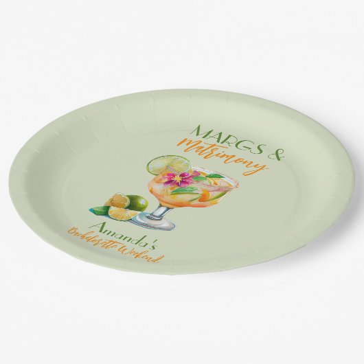 Assiettes En Carton Marges et Mariage Tequila & Fiesta Bachelorette (Angle)