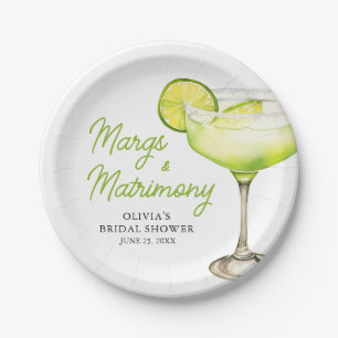 Assiettes En Carton Marges modernes et Fête des mariées de cocktails M