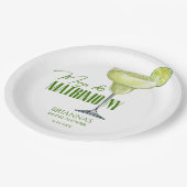 Assiettes En Carton Margs et mariage douche de mariée monogrammée (Angle)