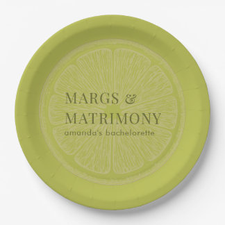 Assiettes En Carton Margs & Matrimony Enterrement de Vie de Jeune Fill