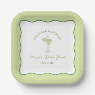 Assiettes En Carton "Margs & Matrimony" Margarita au Citron Vert Enter