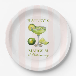 Assiettes En Carton Margs & Matrimony Margarita Bridal Shower