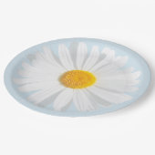 Assiettes En Carton marguerite blanche (Angle)