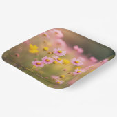 Assiettes En Carton Marguerite rose fleur sauvage (Angulaire)