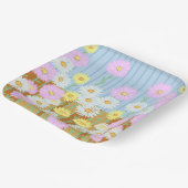 Assiettes En Carton Marguerites (Angulaire)