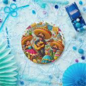 Assiettes En Carton Mariachi (Fête)