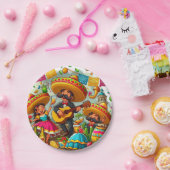 Assiettes En Carton Mariachi (Fête)