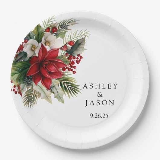 Assiettes En Carton Mariage (Devant)