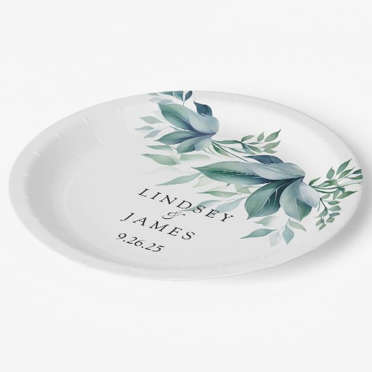 Assiettes En Carton Mariage (Angle)