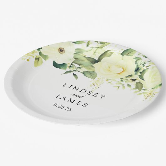 Assiettes En Carton Mariage (Angle)