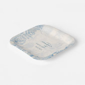 Assiettes En Carton Mariage à thème Blue Toile Ocean (Angulaire)