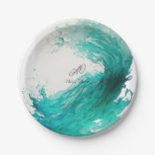 Assiettes En Carton Mariage abstrait (Devant)