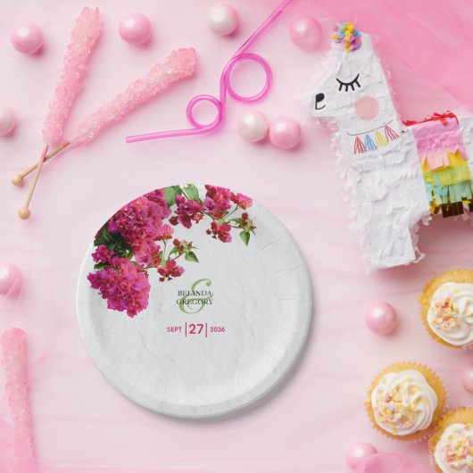 Assiettes En Carton Mariage aux îles grecques méditerranéennes de Boug (Fête)