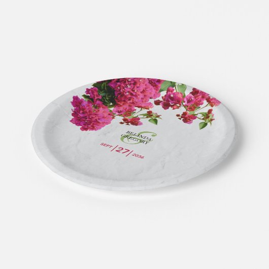 Assiettes En Carton Mariage aux îles grecques méditerranéennes de Boug (Angle)