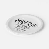 Assiettes En Carton 💍 Mariage avec # Minimalist Elegant (Angle)