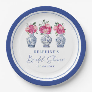 Assiettes En Carton Mariage avec service en porcelaine à décor de chin
