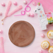 Assiettes En Carton Mariage avec superposition en terre cuite rustique (Fête)