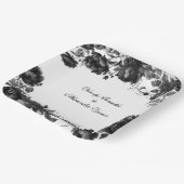 Assiettes En Carton Mariage blanc gothique classique (Angulaire)