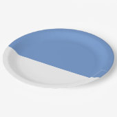 Assiettes En Carton Mariage bleu Cornflower (Angle)