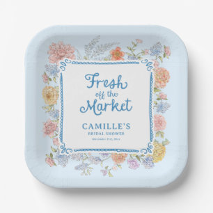 Assiettes En Carton Mariage Blue Fraîchement sur le Marché