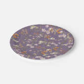Assiettes En Carton Mariage Boho Fleur sauvage Violet Dans Bloom Garde (Angle)
