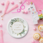 Assiettes En Carton Mariage Botanique Gold Greenery (Fête)