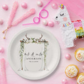 Assiettes En Carton mariage botanique rustique de la canopée, scénario (Fête)