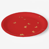 ASSIETTES EN CARTON MARIAGE BOUTEILLES D'OR (Angle)