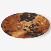 Assiettes En Carton Mariage Brown à la crème (Angle)