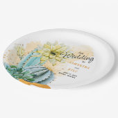 Assiettes En Carton Mariage Cactus (Angle)