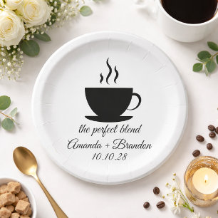 Assiettes En Carton Mariage café chaud The Perfect Blend