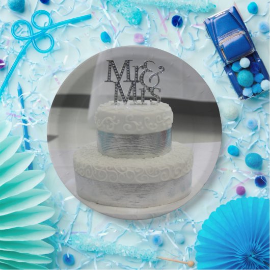 Assiettes En Carton MARIAGE Cake closeuse Plaque en papier (Fête)