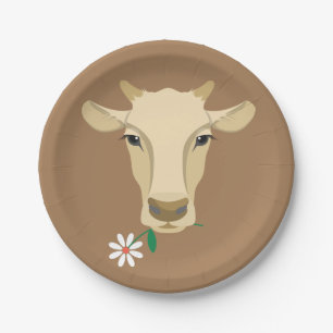 Assiettes En Carton Mariage campagnard de la ferme de vache fête d'an