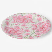 Assiettes En Carton Mariage Carnation Rose  (Angle)