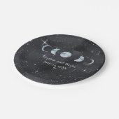 Assiettes En Carton Mariage céleste de nuit étoilé (Angle)