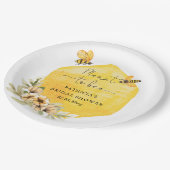 Assiettes En Carton Mariage Champêtre Abeille Fleurie Prévu Pour Être (Angle)