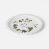 Assiettes En Carton Mariage Champêtre aux Fraises des Bois (Angle)