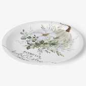 Assiettes En Carton Mariage Champêtre Citrouille Automne (Angle)