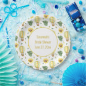 Assiettes En Carton Mariage Champêtre en Montgolfière et Tournesols (Fête)