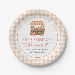Assiettes En Carton Mariage Champêtre Orange Frais du Marché