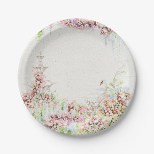 Assiettes En Carton mariage chic calligraphié cygne floral douche de m