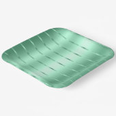 Assiettes En Carton Mariage Chic Ruban Menthe (Angulaire)