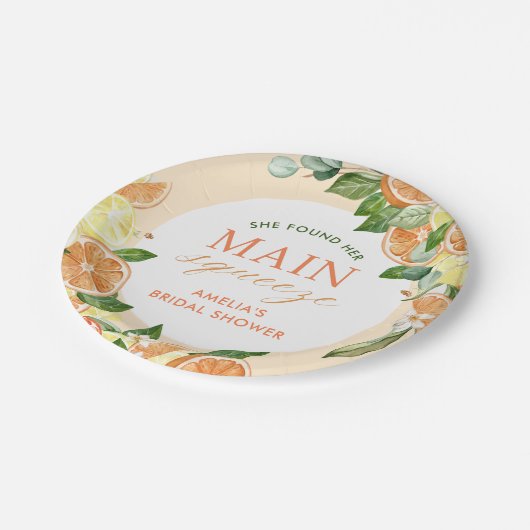 Assiettes En Carton Mariage Citron Main Squeeze (Angle)