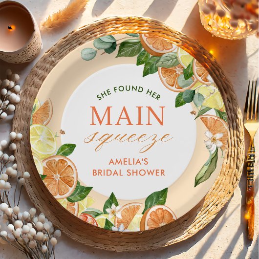 Assiettes En Carton Mariage Citron Main Squeeze