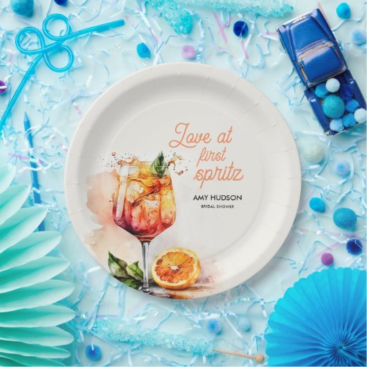 Assiettes En Carton Mariage coup de foudre au Spritz (Fête)