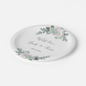 Assiettes En Carton Mariage d'aquarelle d'hiver (Angle)