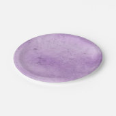 Assiettes En Carton Mariage d'aquarelle pourpre (Angle)